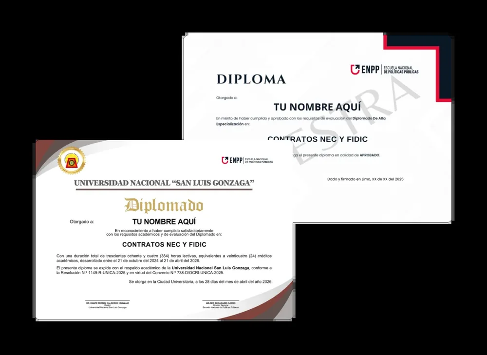 Certificado del diplomado con aval de San Marcos