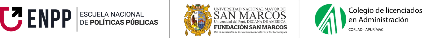 Avales: ENPP · Fundación San Marcos (UNMSM) · CORLAD Apurímac